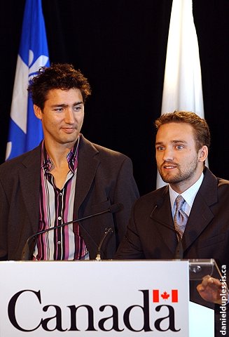 Justin et Sacha Trudeau